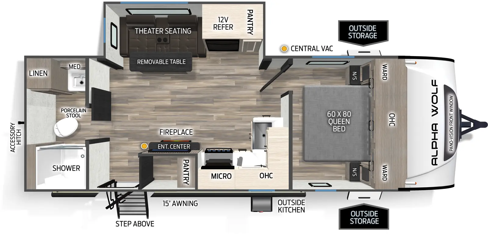 Alpha Wolf 22SW - DSO Floorplan